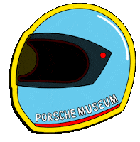 porschemuseum wow yeah vintage racing Sticker