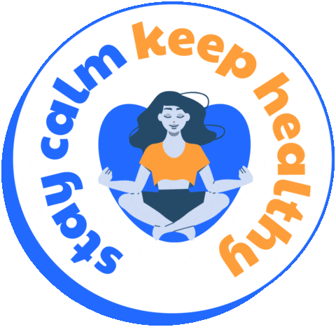 Relax Stay Calm Sticker by Hellosehat