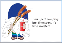 Camping Hot Dogs GIF