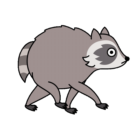 Trash Raccoon Sticker by 100% Soft