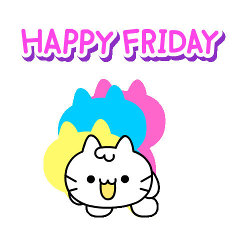 Happy Cat Sticker by Mikitti