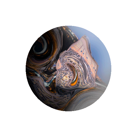 ismaverde city chile planet photoshop Sticker