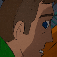 Scared Look Back GIF by Rare Americans