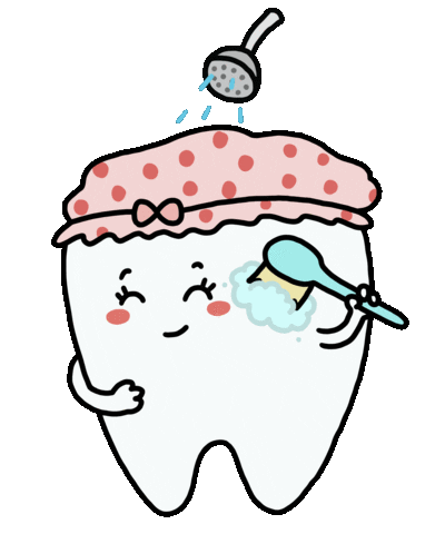 Brushing Dental Hygiene Sticker by Kennysgifs