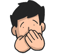 Assustado Sticker