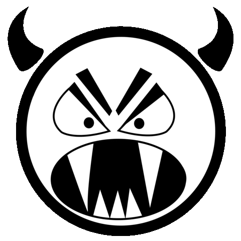 Devil Sticker by HUNKØN