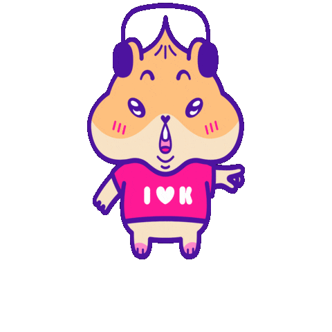 Pointing Hamster Sticker