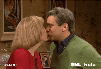 Saturday Night Live Kiss GIF by HULU