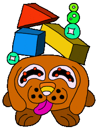 Dog Sticker by MOYOGASH