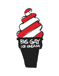melting ice cream Sticker by Big Gay Ice Cream