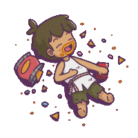 Pass Out On The Floor Sticker by Castaways