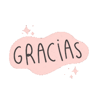 agenciarosa thanks lettering lovely handmade Sticker