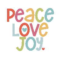 kfirstbrook love joy peace hand lettered Sticker