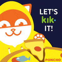 pizza kik GIF by Poncho