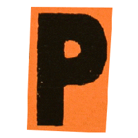 Vintage Letter Sticker