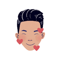 In Love Corazon Sticker