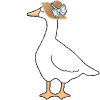 Duck Bow Sticker by Schoolgirl Style Classroom Decor