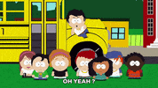 kids bus GIF by South Park 