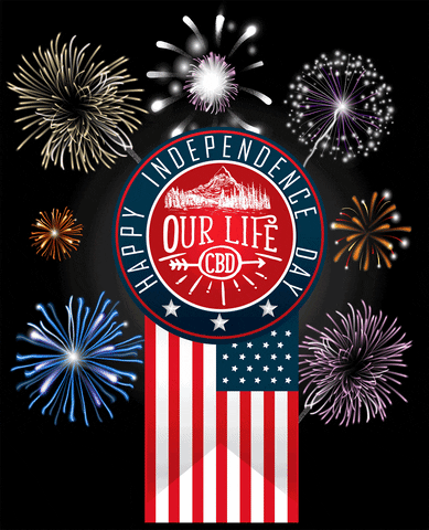 Independence Day Cannabis GIF by info@ourlifecbd.com