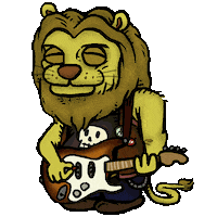 Heavy Metal Cat Sticker