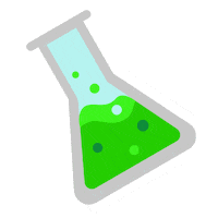 gowhen flask gowhen こうえん フラスコ Sticker