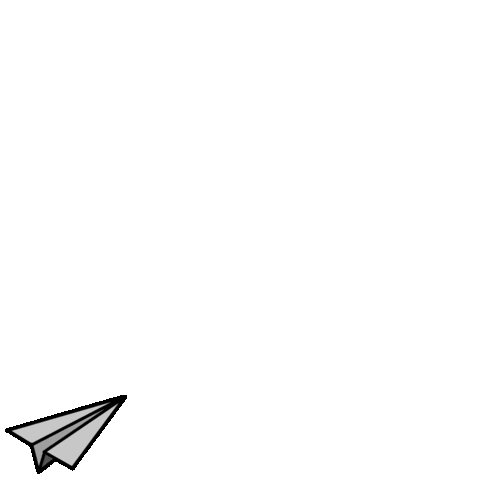 Drawwithmegann giphyupload plane paper plane meg plane Sticker
