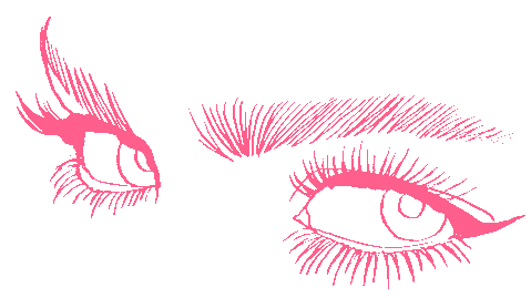 Pink Eyes Sticker