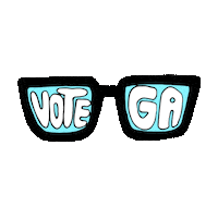 Senate Race Glasses Sticker by INTO ACTION