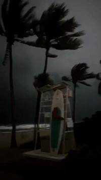 Hurricane Ian's Outer Bands Produce Powerful Gusts in Southeast Florida