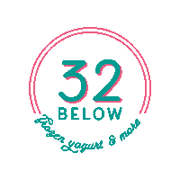 32Belowfroyo idaho cda froyo frozenyogurt Sticker