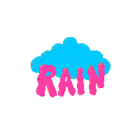 Rain Clouds Sticker