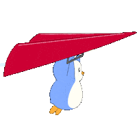 Flying Fly Away Sticker by Pudgy Penguins