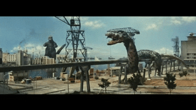 SpookyFlicks giphyupload godzilla destroy all monsters GIF