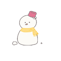 Hilystarry snow winter snowman 可愛 Sticker