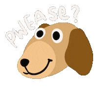 Dog Please Sticker by Demic