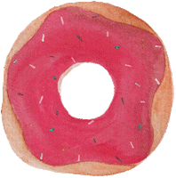 rubywly donut donuts doughnuts doughnut Sticker