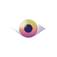 brusselsmuseums watching brussels eye blinking nocturnes Sticker