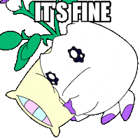 Sad Its Fine Sticker by Magic Eden