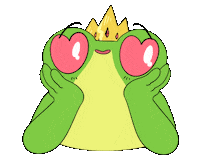 fraffrog in love earth frog rana Sticker