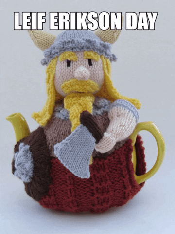 Leif Erikson Vikings GIF by TeaCosyFolk