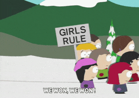 girls rule feminism GIF by South Park 