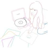 Record Player Art GIF by Emma Darvick