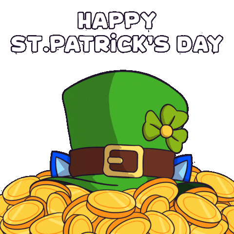 St Patricks Day Cat Sticker by Toshithecat