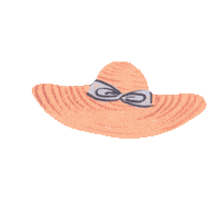 Happy Straw Hat Sticker