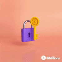 Lock And Key Gold GIF by Millions