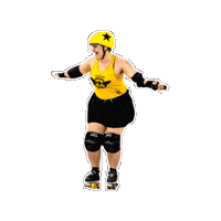 Roller Derby Skate Sticker by Blue Ridge Roller Derby
