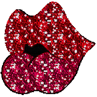 kissing lips STICKER