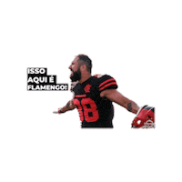 Flamengofa flamengo bfa mengo futebol americano Sticker