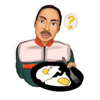 Confused Food Sticker