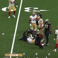 Football Nfl GIF by New Orleans Saints